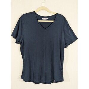 Orlebar Brown Navy Tailored Fit V- Neck T-Shirt Sz XL 100% Cotton Everyday